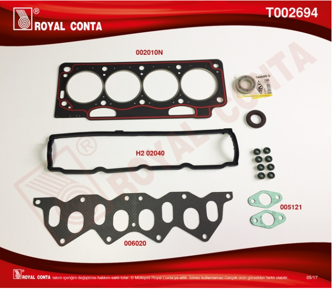 R11 Flash 1700 Üst Takım Conta Skt Keçeli