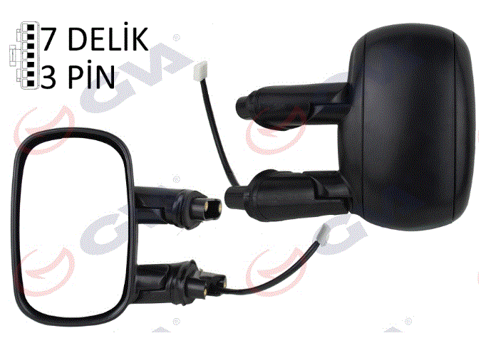 Doblo Dikiz Aynası 01-10 Sol Elektirikli 735296234