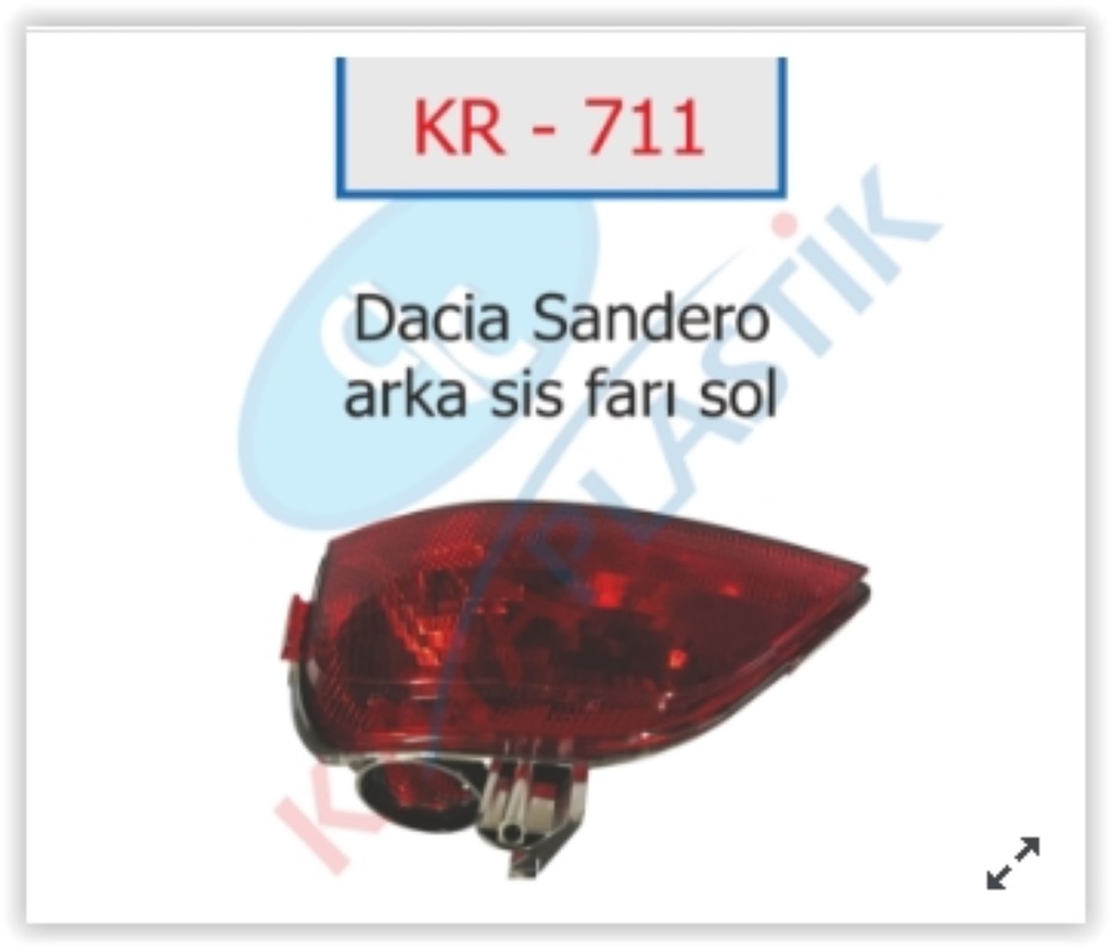 Symbol Megane 4 Sandero (Joy Model) Arka Sis Farı Sol