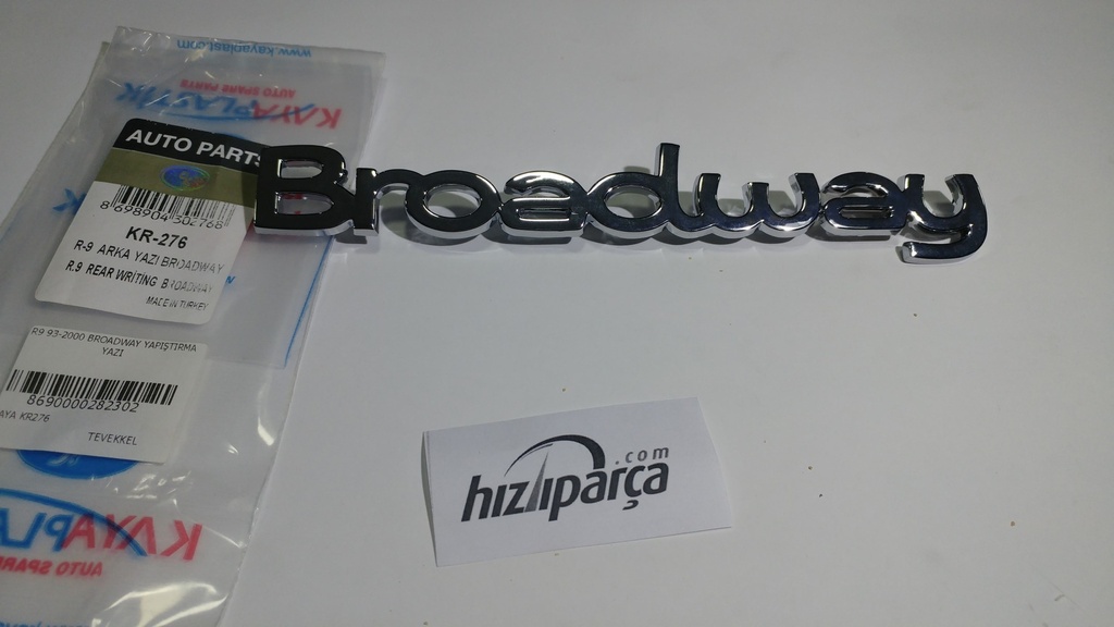 R9 1997-2000 (Broadway) Yapıştırma Yazı
