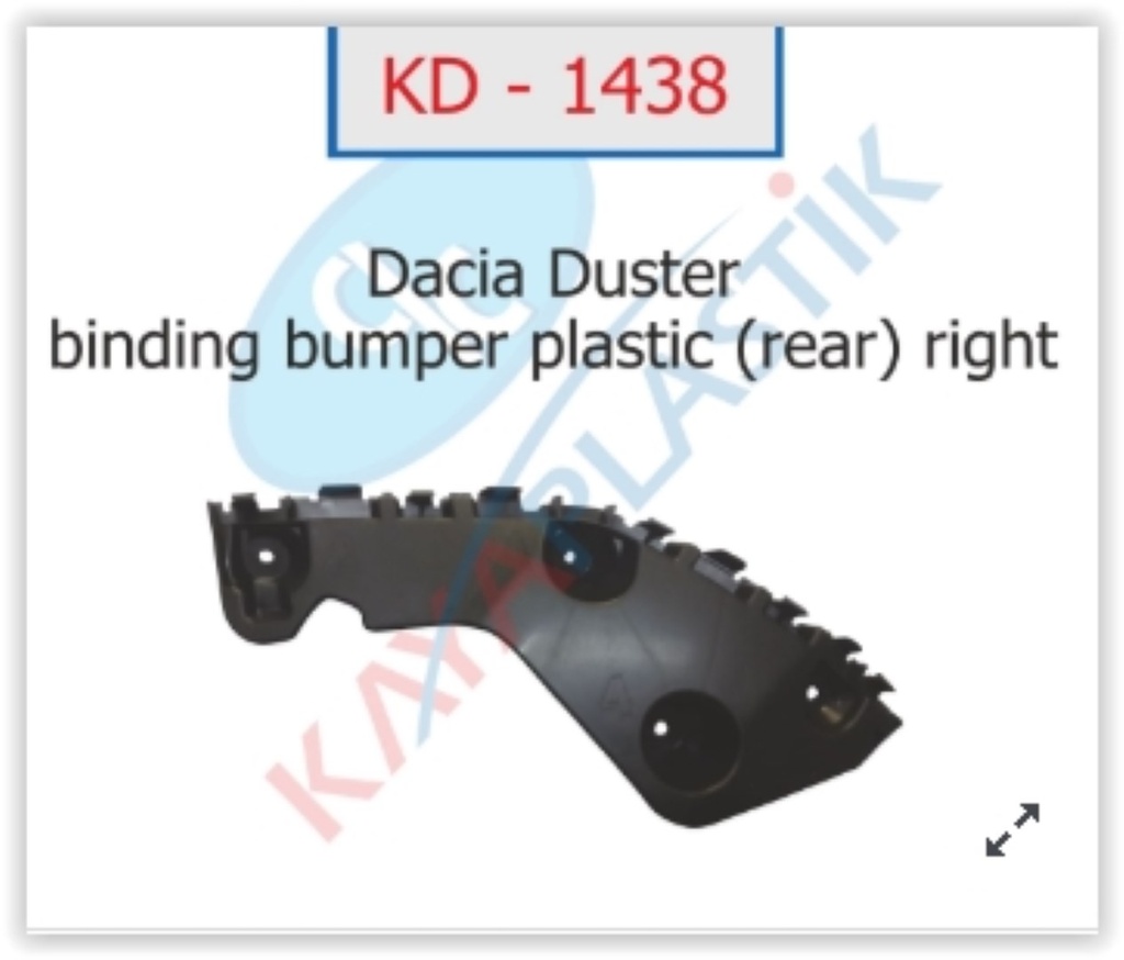 [KAYA 1438] Duster Arka Tampon Ayağı Sağ