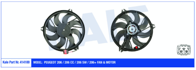 [KALE 414100] P206 Fan Motor Klimalı 1253.C9