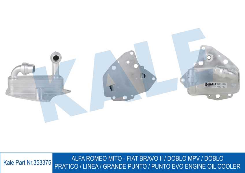 Doblo Linea Grande Punto Euro 4 1.6 2010 Mtj Yağ Soğutucu Tek Petek 55273042