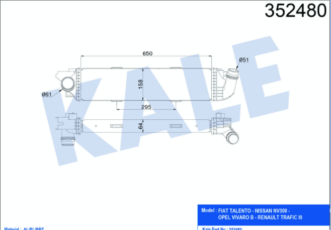 Trafic 2014- 1.6 Turbo Radyatörü 144962019R