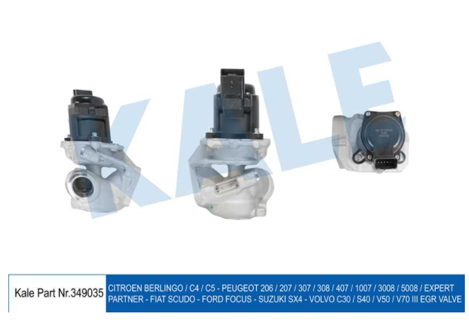 [KALE 349035] P206 P207 P307 P407 Tepee C2 C3 C4 1.6 Hdi Egr Valfi 1618.NR