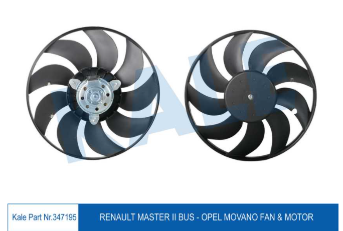 Master 2 03-10 Laguna 1 2 Fan Motoru Pervaneli 7701043698