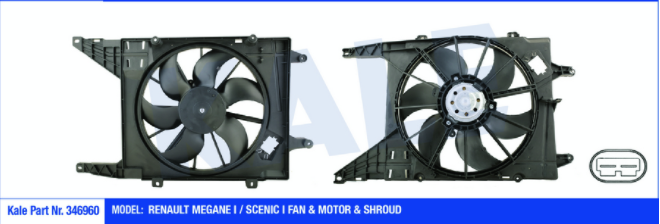 Megane 1 Fan Motoru Davlumbazlı Komple 7701051497
