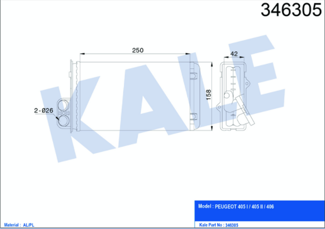 P405 P406 Kalorifer Radyatörü 6448.77