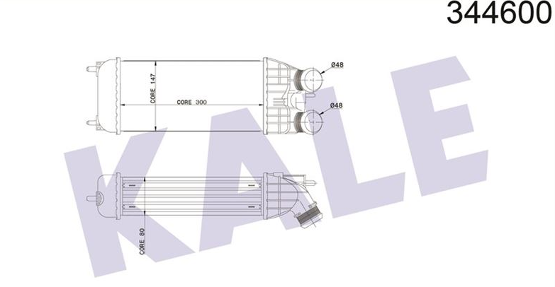 [KALE 344600] P207 P307 P301 C4 1.6 Hdi Turbo Radyatörü 0384.N8