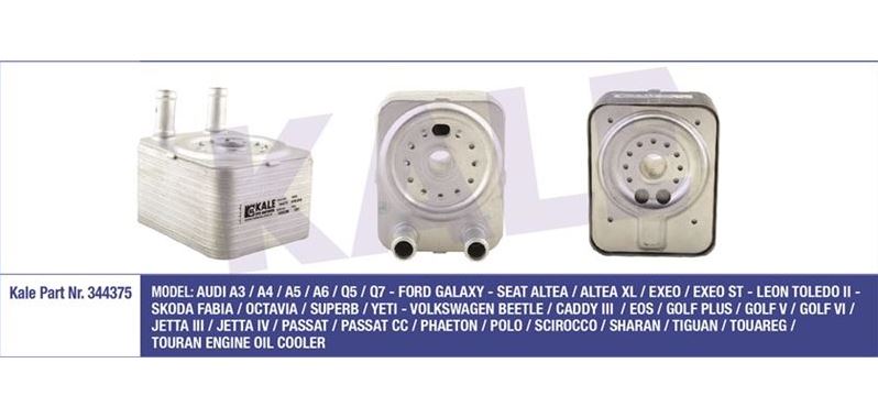 Caddy 09-11 Golf 06-14 Passat 09-11 Polo 05-10 Audi A3 04-13 Audi A4 08-16 1.9 2.0 Tdi Yağ Soğutucu 038117021E
