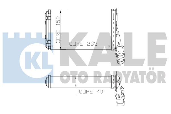 Partner Berlingo P306 Xsara (96-07) Kalorifer Radyatörü 6448.78