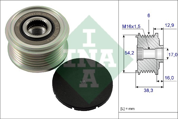 Partner P207 P307 1.4 1.6 Alternatör Gergi Rulmanı Kasnağı 5705.4F