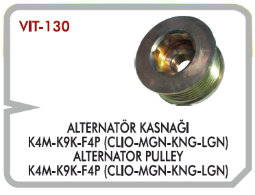[VITESSE 130] Megane Alternatör Kasnağı 1.4 1.6 16V 1.5
