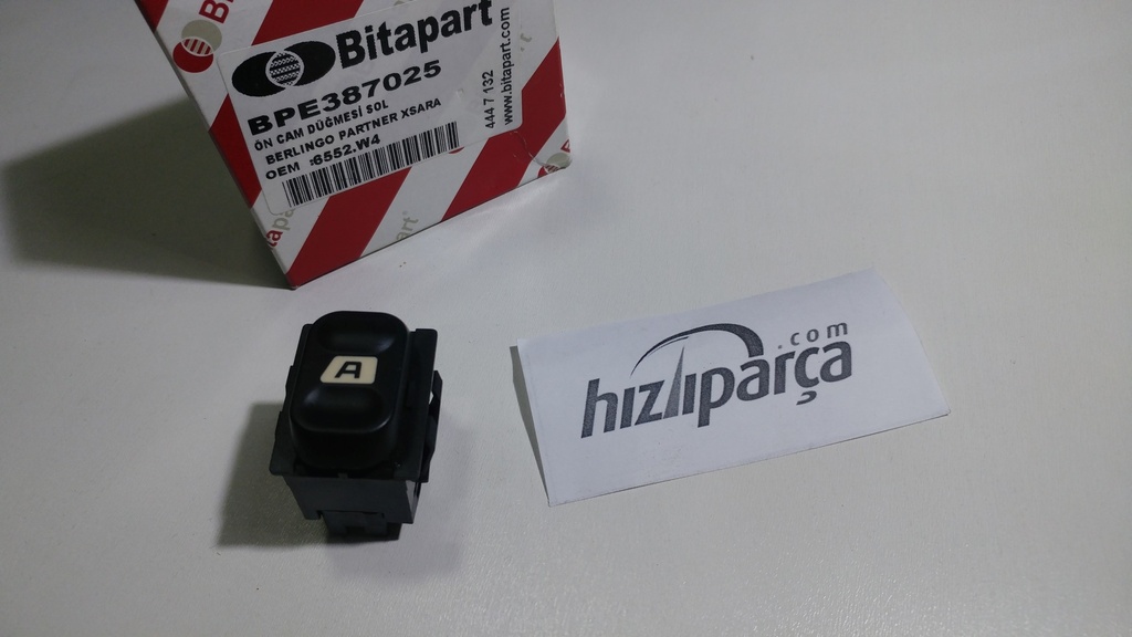 [GVA 8045000] Partner Berlingo Xsara Cam Kaldırma Düğmesi Sol 6554.W4