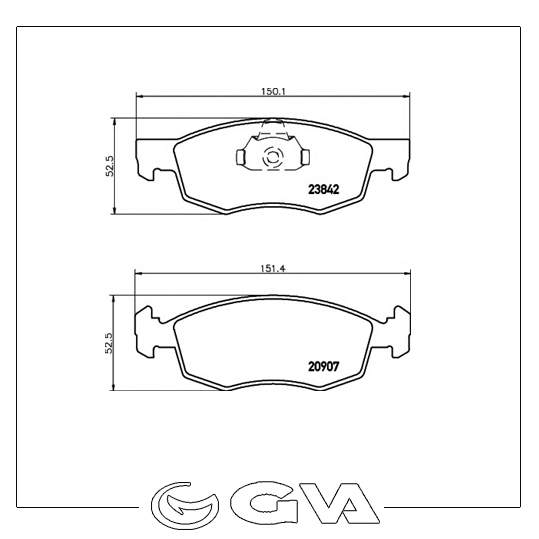 Doblo 2000-2005 Ön Balata 77362205