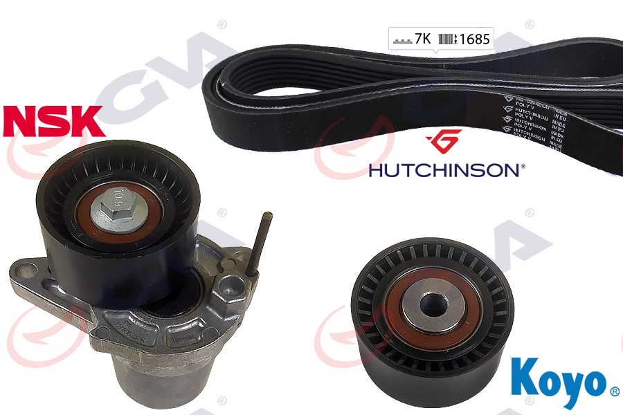 Megane 4 Trafic 3 1.6 Dcı R9M Alternatör Kayış Kiti (7Pk1685) 117205040R
