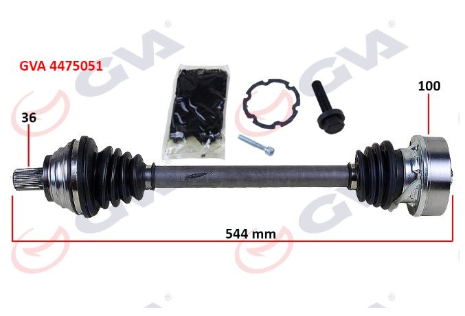 Jetta Audi A3 Octaiva Golf 5 1.6 BSE BGU Aks Komple Sol 1K0407271DJ