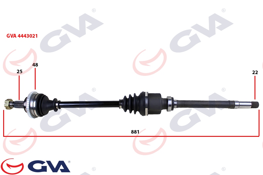 P206 1.4 1.6 8V 1.4 Hdi Komple Aks Sağ Absli 48D 3273.Al