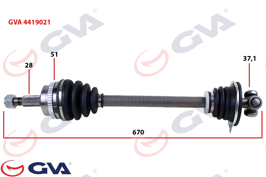 [GVA 4419021] Master 1998-2003 Komple Aks Sol 7700102998