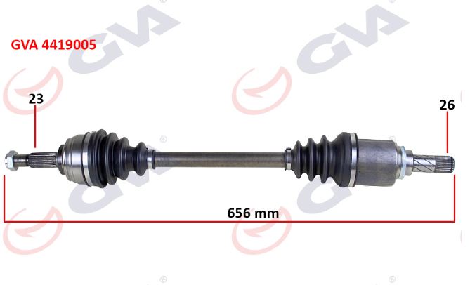 [GVA 4419005] Sandero Stepway Symbol 2012- Komple Aks Sol 391017832R