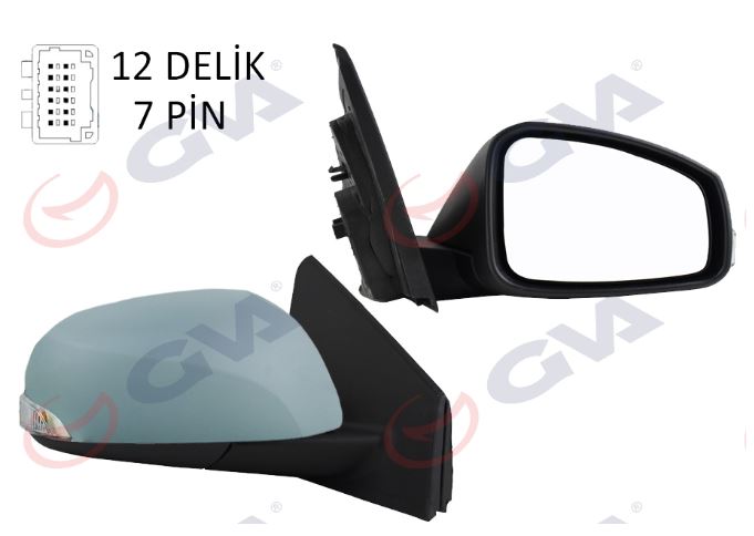 Fluence Megane 3 Dış Dikiz Aynası Sağ Elektrikli 7 Fiş 963012395R