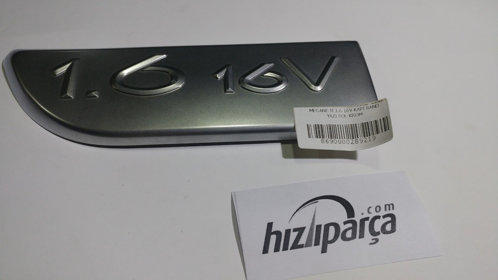 [YZ-9149] Megane 2 1.6 16V Kapı Band Yazı Sol Krom