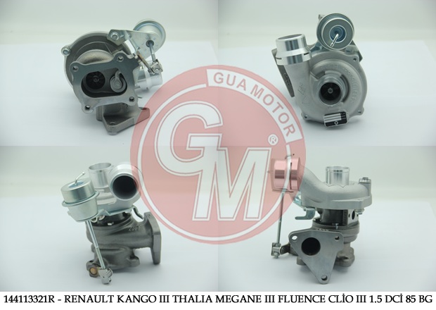 Megane 3 Fluence Kango 2 1.5 110 Hb 2008- 1.5 Komple Turbo 144113321R