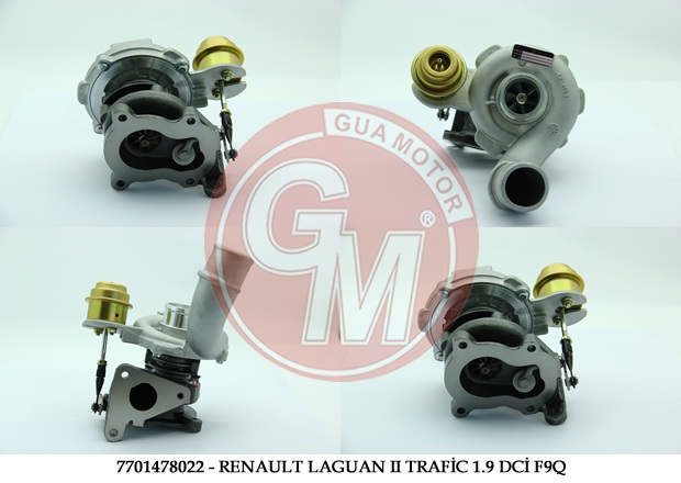 Trafic F9Q 1.9 Komple Turbo 7701478022
