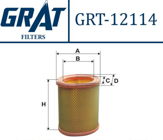 [GRT 12114] P106 P306 P405 1.4 8V 1.6 16V Saxo Vtr Hava Filtresi