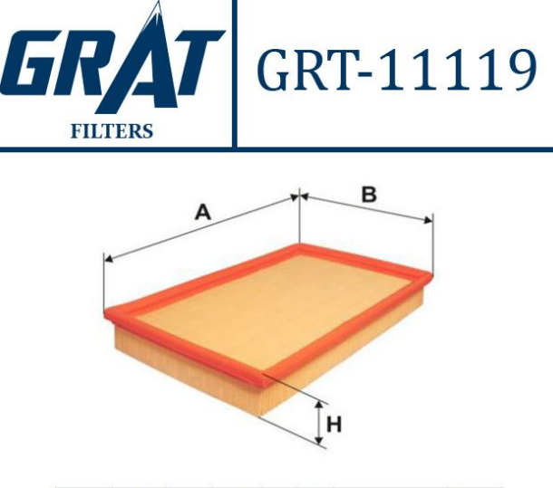 [GRT-11119] Latitude 2.0 Dcı Laguna 3 1.5 Hava Filtresi 8200792659