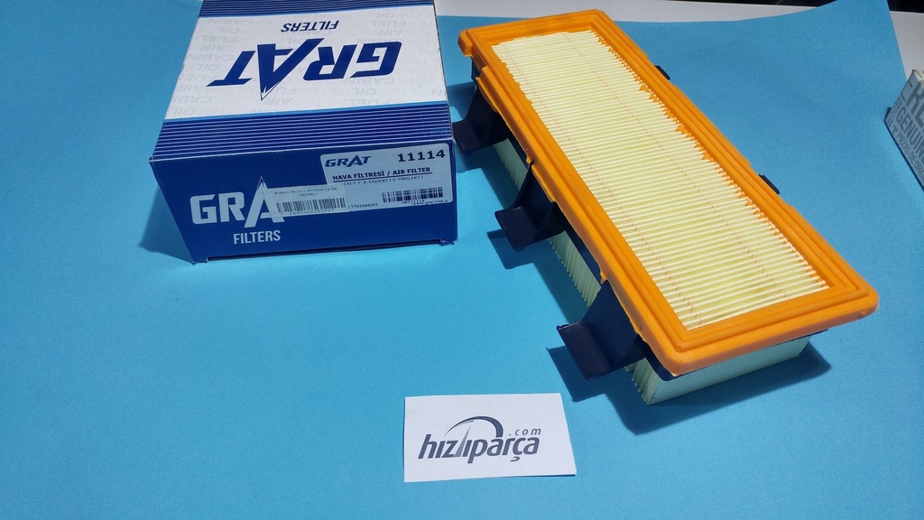 [GRT-11114] Kango 98-01 1.9D Hava Filtresi Tırnaklı 7701044101