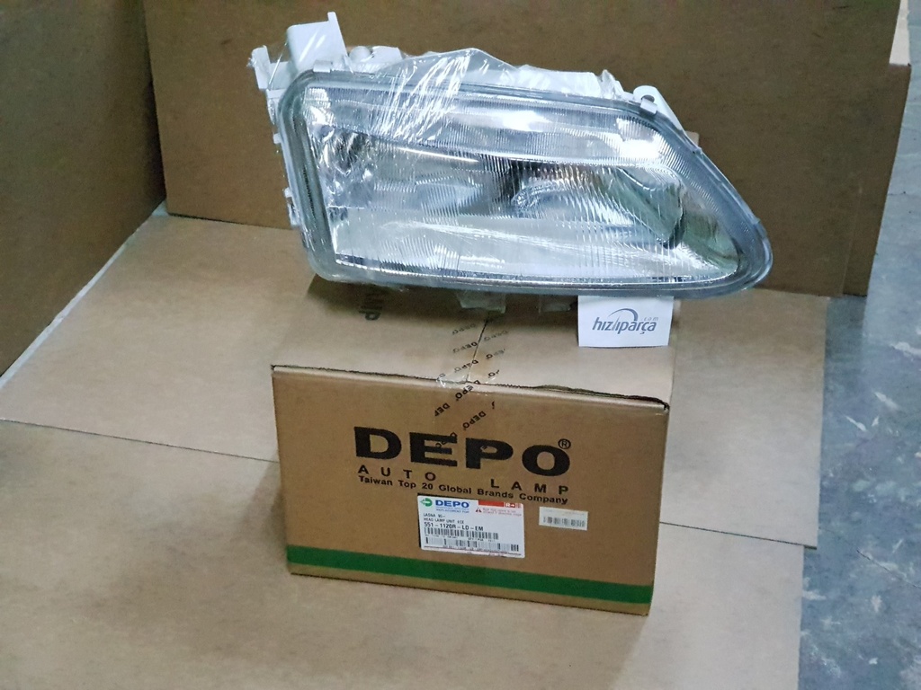 P206 (98-02) Sağ Komple Far Buzlu 6205.S7
