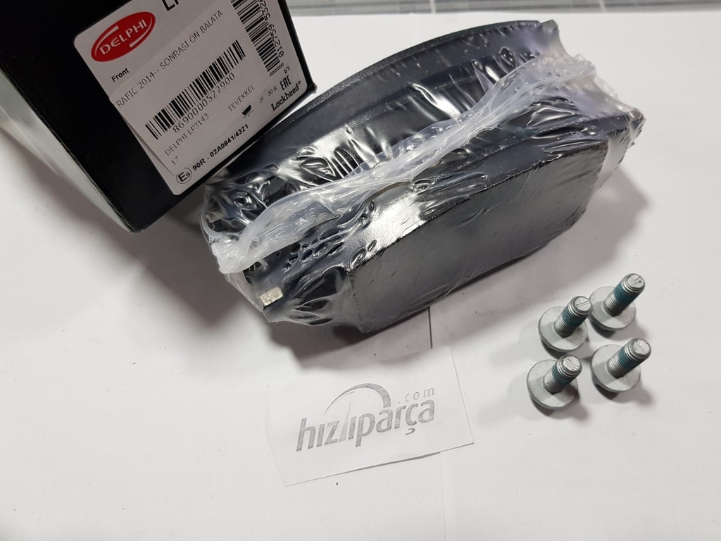 [DELPHI LP3143] Trafic 2014-- Sonrası Ön Balata 410608638R 410601073R