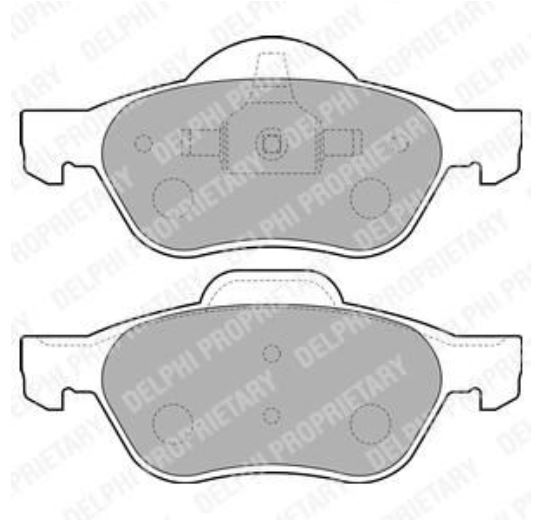 Megane 2 2008-2010 Laguna 2 3 07- Saçlı Ön Balata 410607690R