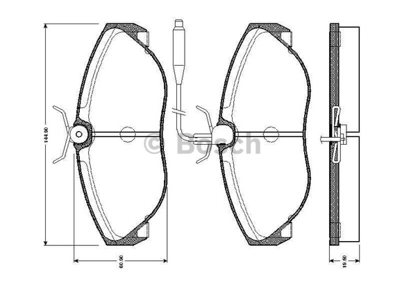 Boxer Jumper Ducato 1 1994-2001 Ön Balata 1400 Kg 4251.16