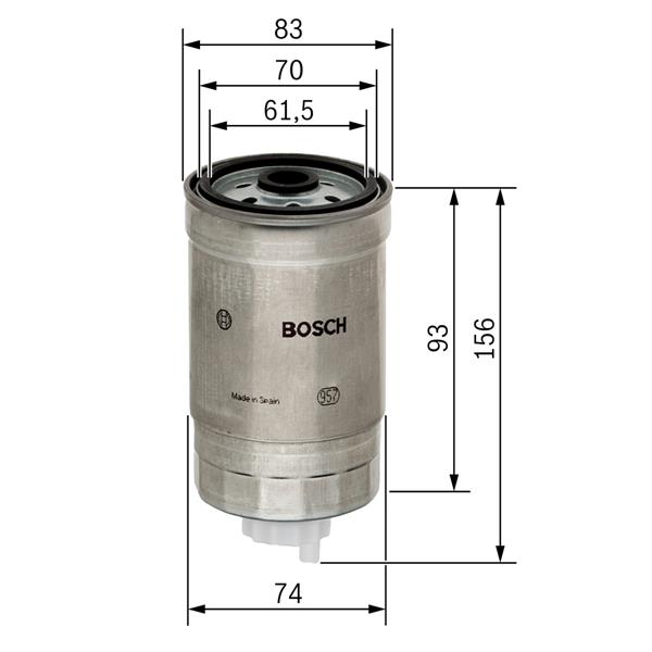 [BOSCH1457434105] Boxer Jumper 1994-2001 2.5 2.8 Mazot Filtre 1906.60
