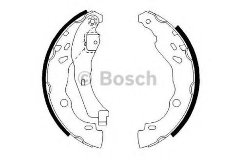 [BOSCH 0986487819] P301 C-Elysse Logan Sandero Stepway Symbol Clio 4 Arka Balata ( Kampana Balata) 7701207178