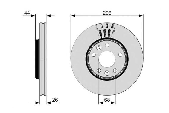 [BOSCH 0986479S93] Latitude 2.0 Hdi Ön Fren Ayna 402064408R