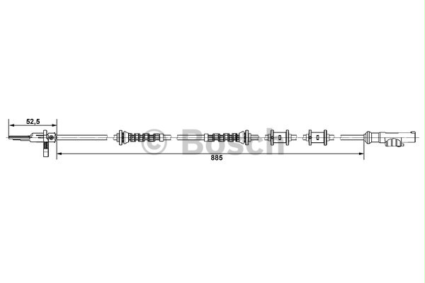 [BOSCH 0265004602] Jumper Boxer Ducato 3 05- Abs Kablosu Arka R-L 4545.H1