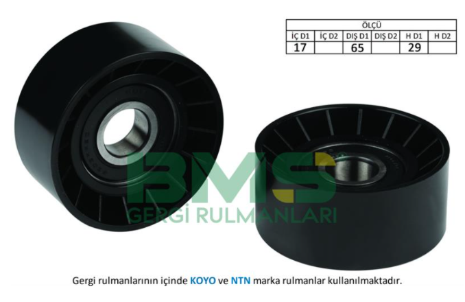 Master 3 Alternatör Gergi Rulmanı