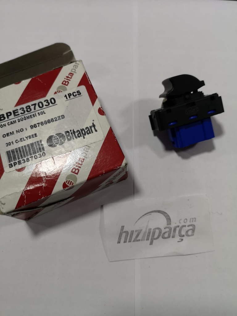 P301 C-Elysse Cam Kaldırma Düğmesi Sol 96766662ZD
