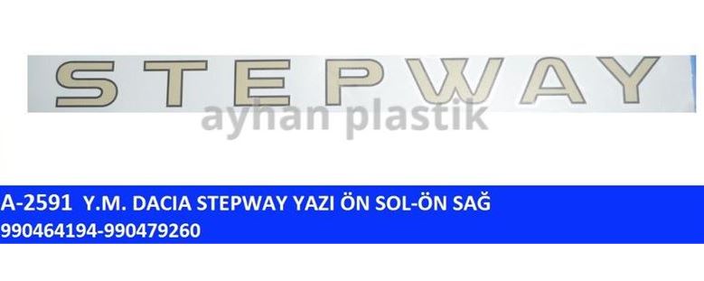[AYH-A2591] Stepway Yazı Yeni Model 51984548 Sarı Renk