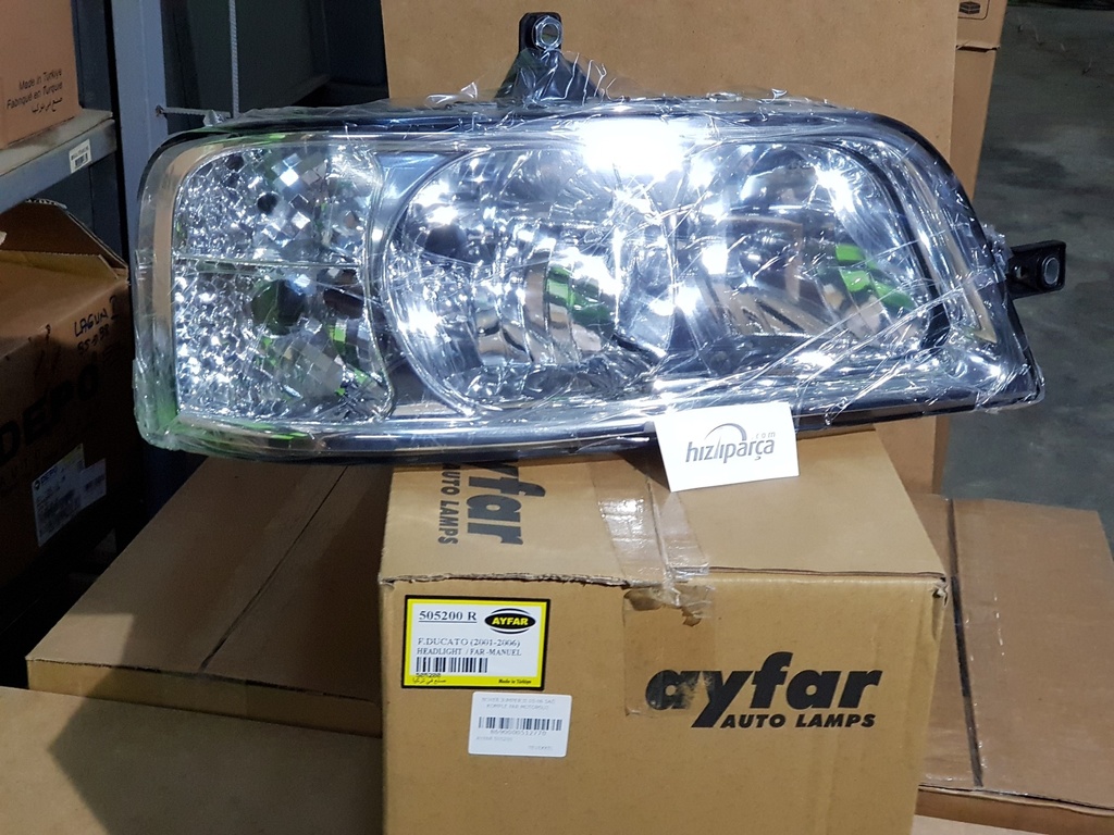 [AYFAR 505200] Ducato 2 03-06 Sağ Komple Far Motorsuz 6206.E2