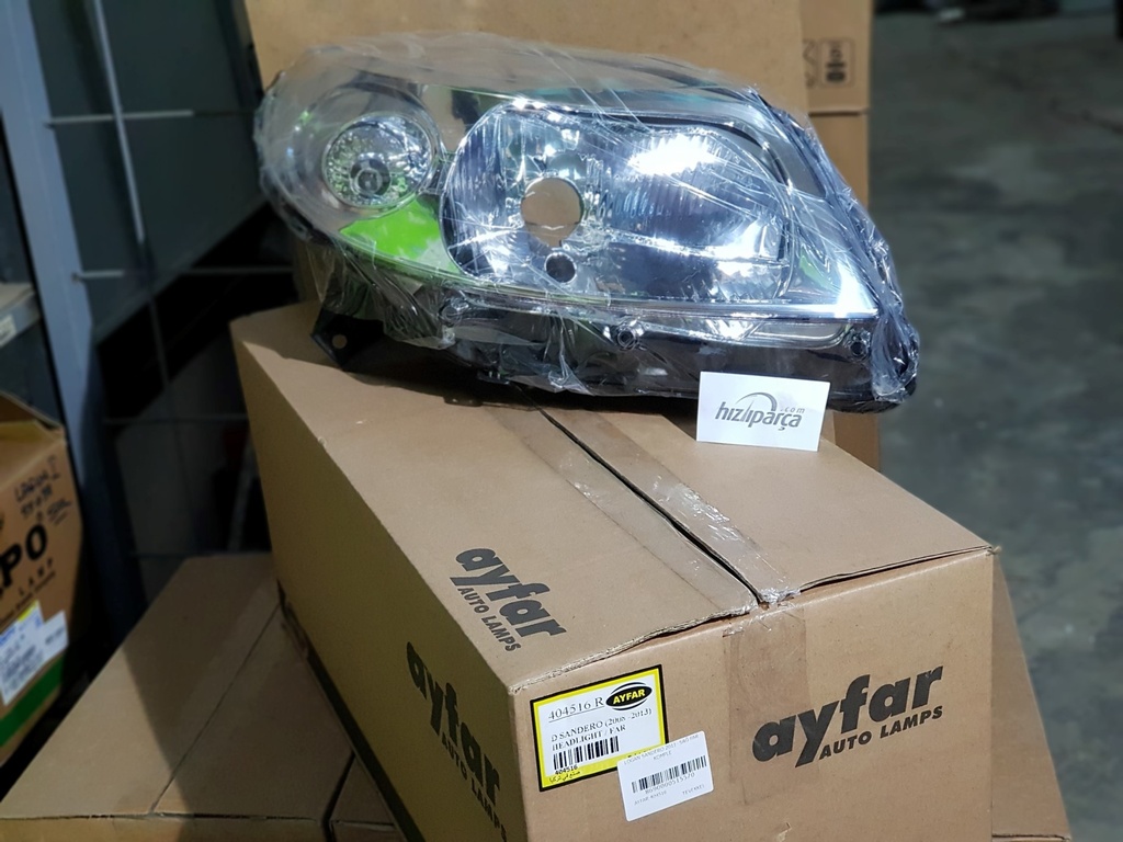 Logan Sandero 2011- Sağ Far Komple Krom 8200733877
