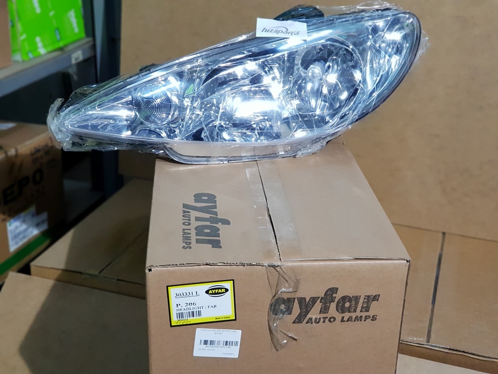 [AYFAR 303331] P206 (02-06) Sol Komple Far Şeffaf 6204.S9