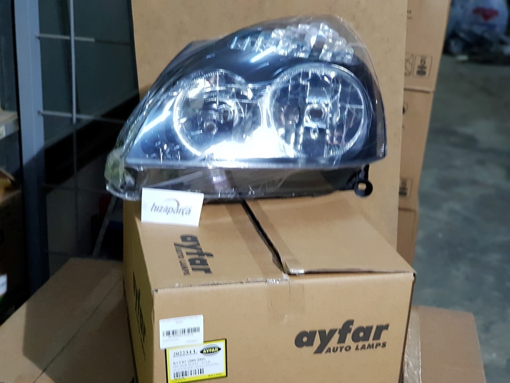 [AYFAR 202234] Clio 2001-2005 Komple Far Sol Siyah (Motorsuz ) 7701054058