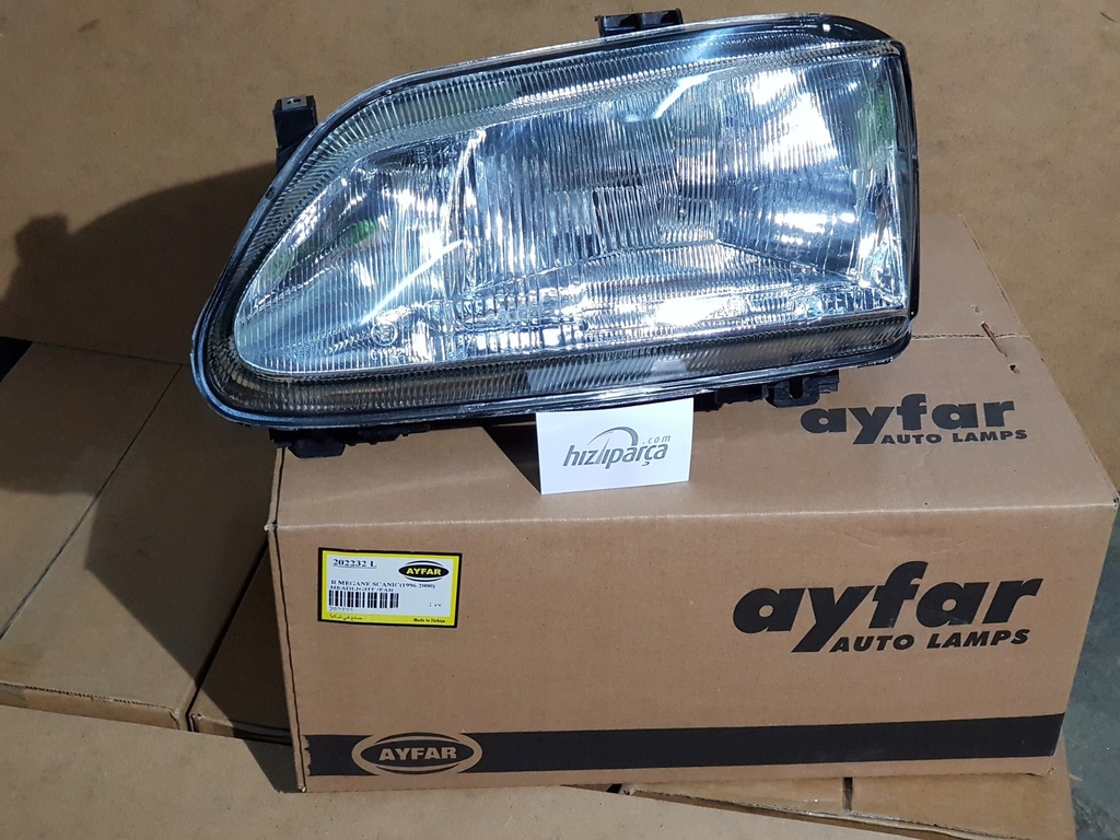 Megane 1 1996-1998 Tekli Komple Far Sol Motor Takılan 7701040682