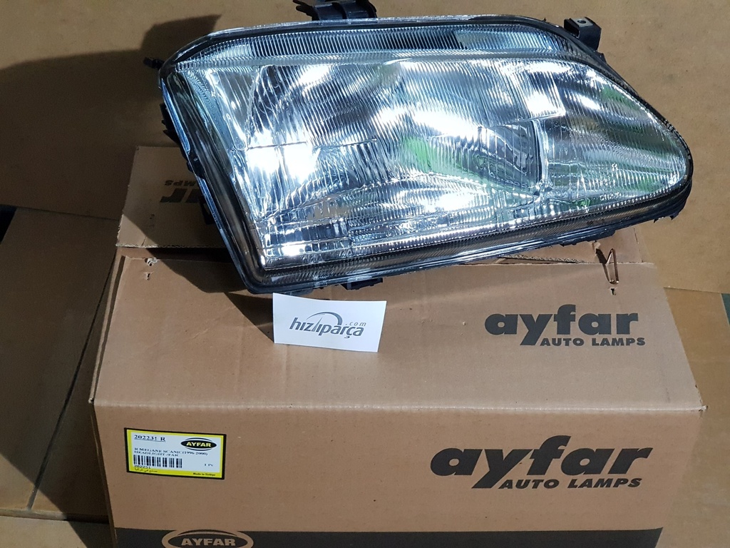 Megane 1 1996-1998 Tekli Komple Far Sağ Motor Takılan 7701040683