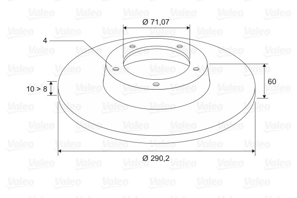 [VALEO 186579] P406 Arka Fren Ayna Takım 4246.T6