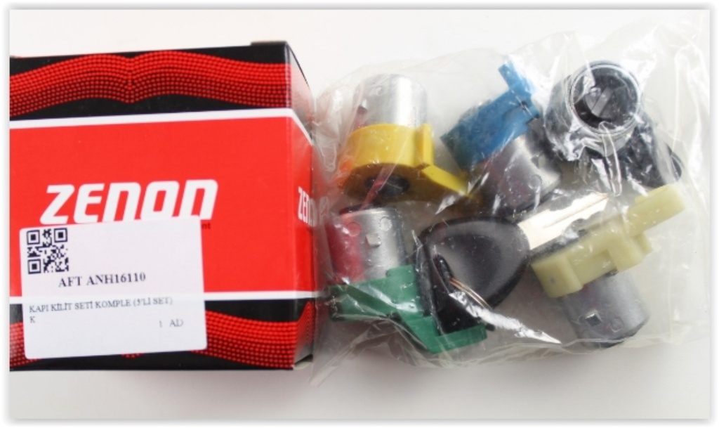 Kango Kapı Kilit Fişeği Komple (5'Li Set) (98-07) 7701472589
